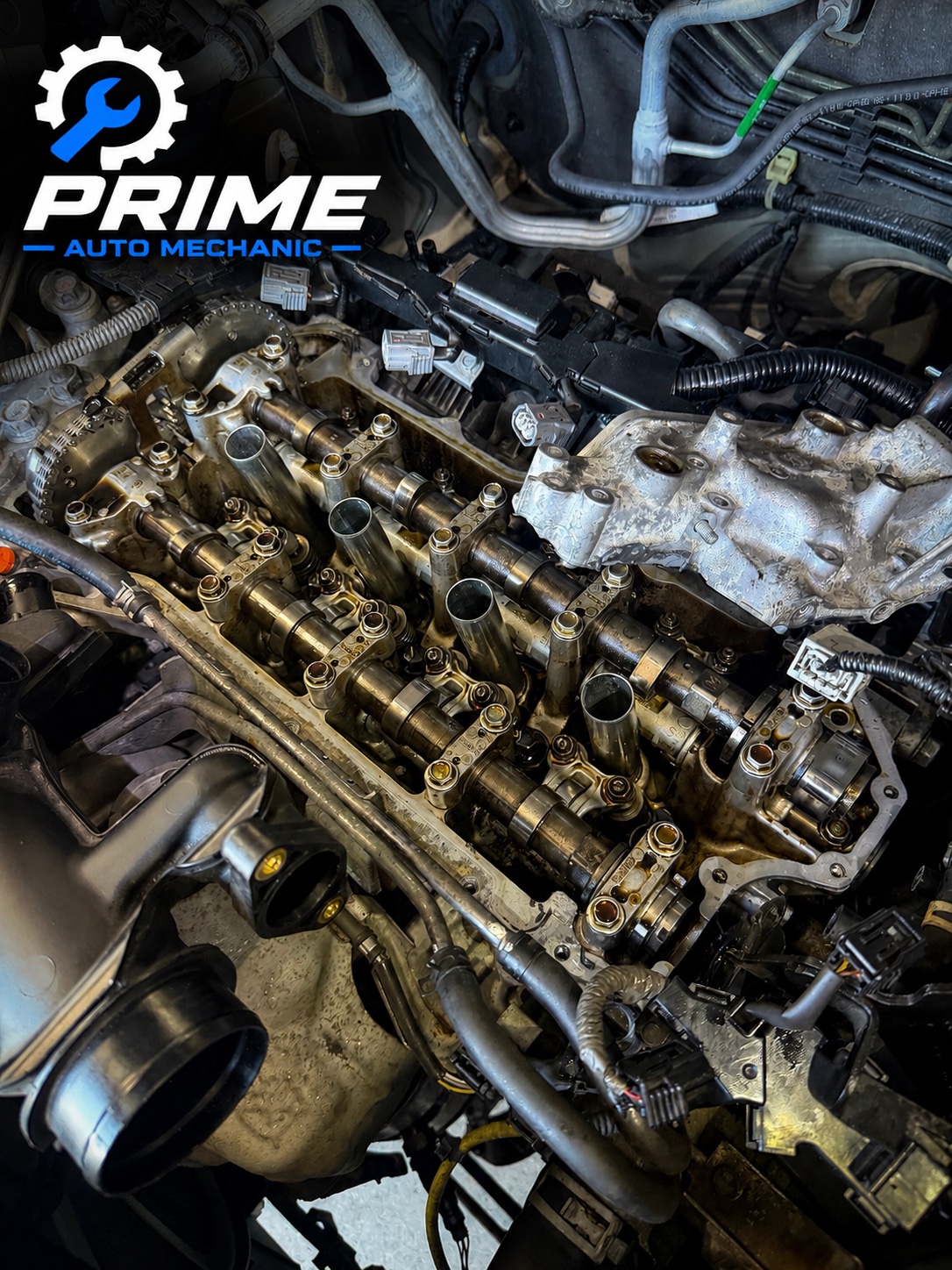 Engine repair work